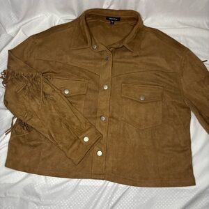 Mittoshop Brown Fringe Utility Jacket